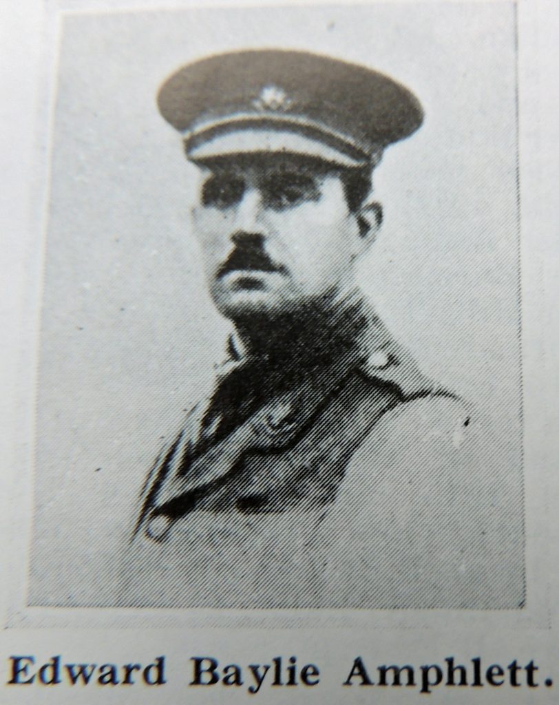 Captain Edward AMPHLETT served and died in WW1.