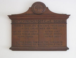 Bentley Pauncefoot C of E School now Bentley Village Hall