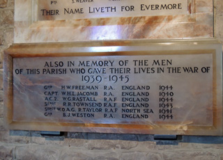 Broadheath Christ Church WW2 War Memorial