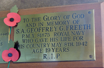 Ipsley St Peter's Church Freeth WW2 Memorial