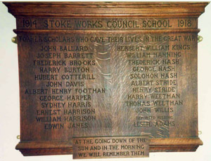 Stoke Works Council School now in Stoke Prior First School