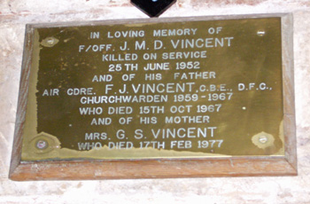 Broadwas St Mary Magdalene Church Vincent Memorial